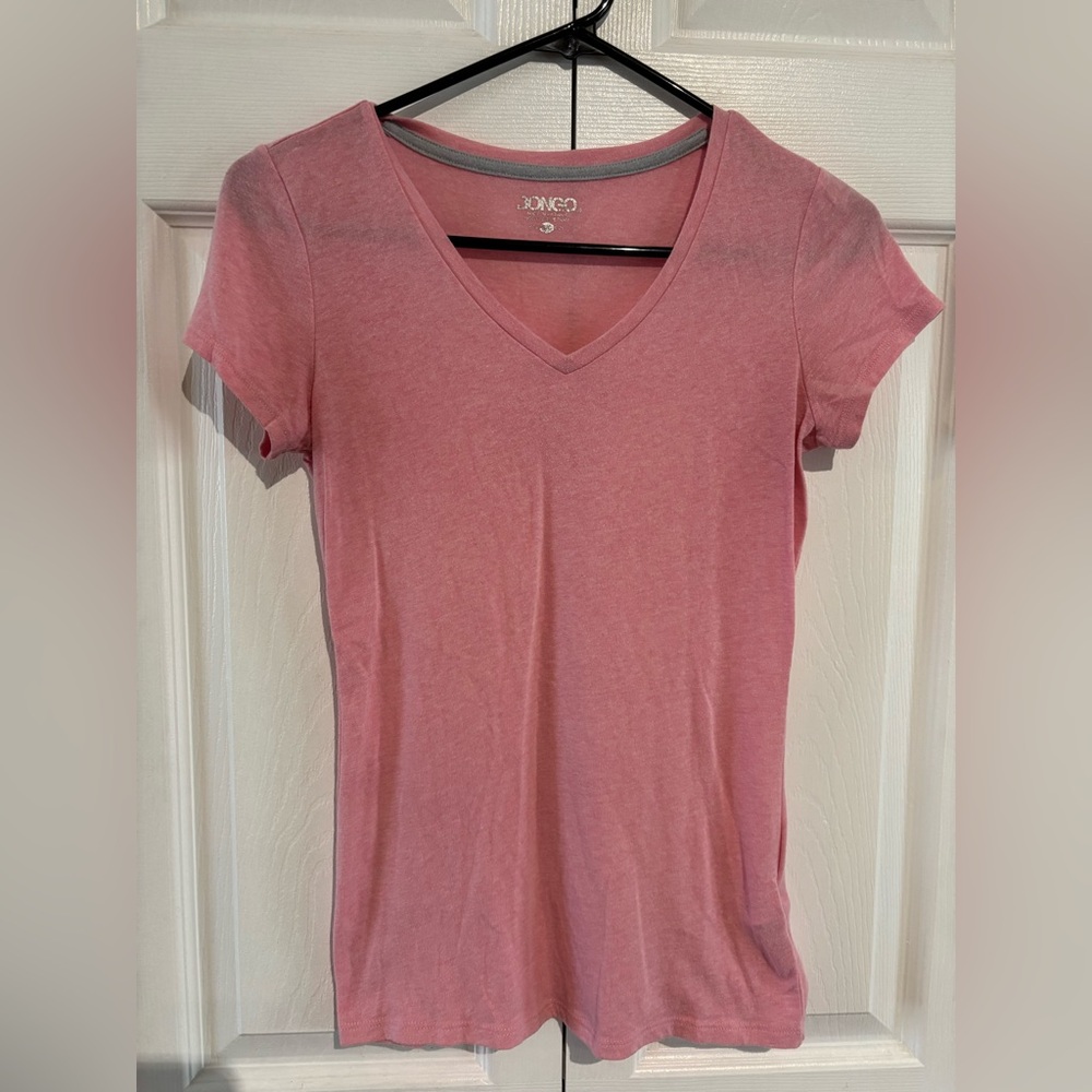 Pink V-Neck T-Shirt
